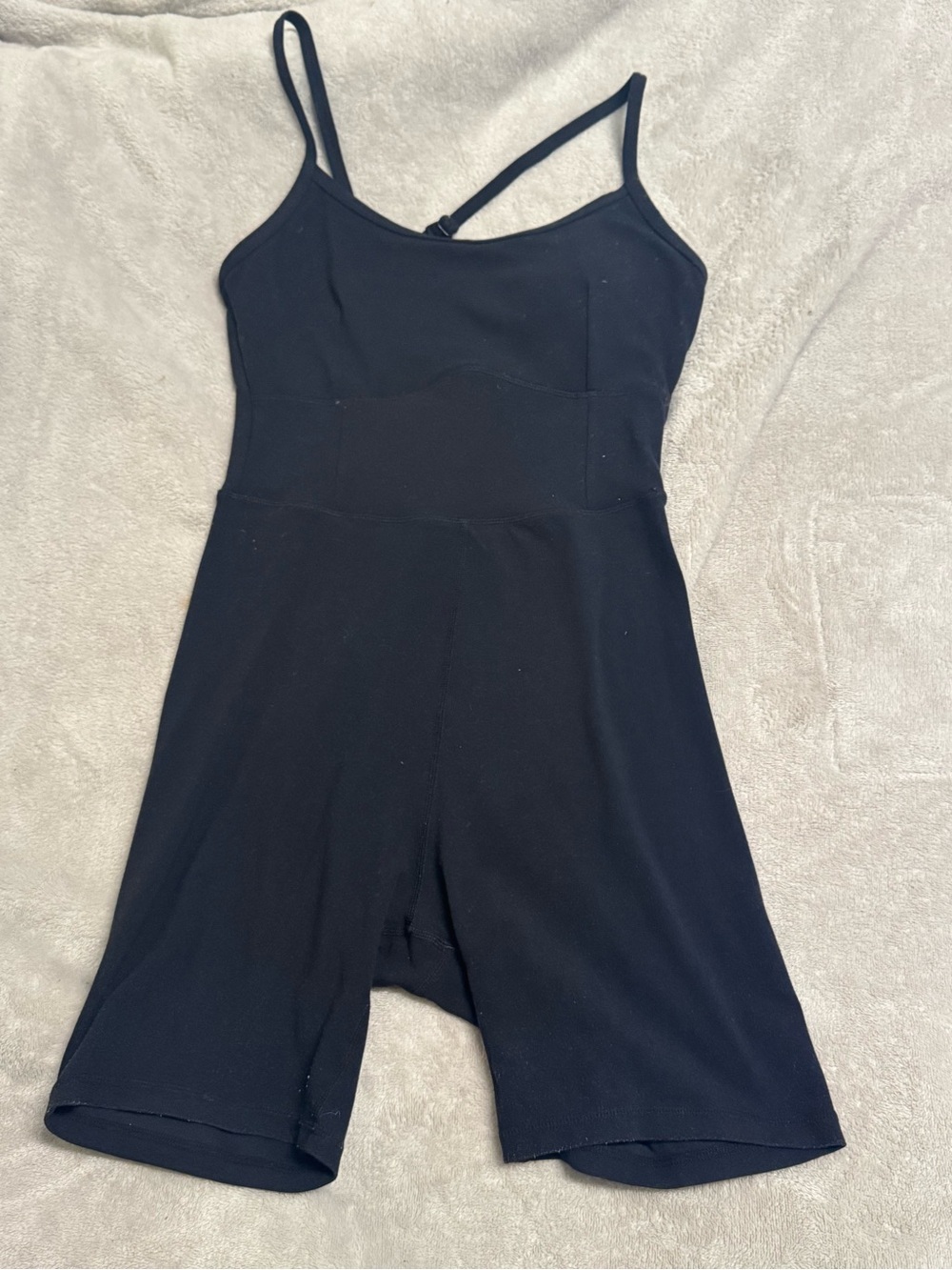 Black One-Piece Romper - Classic Tank Style